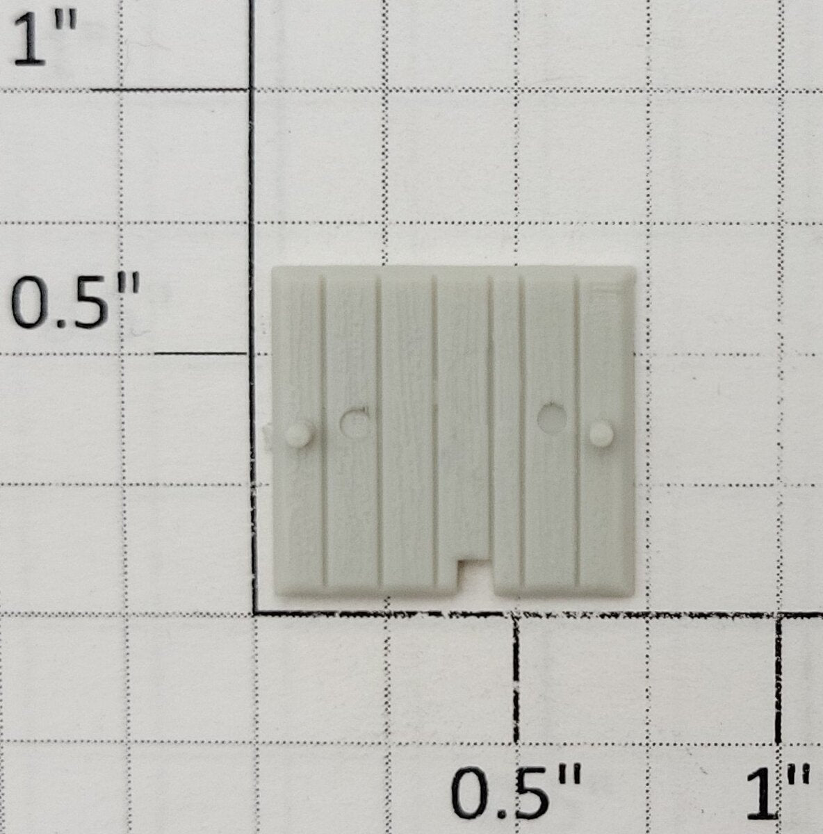 S-Helper 654-05-02 Unpainted Plastic Right End Decker