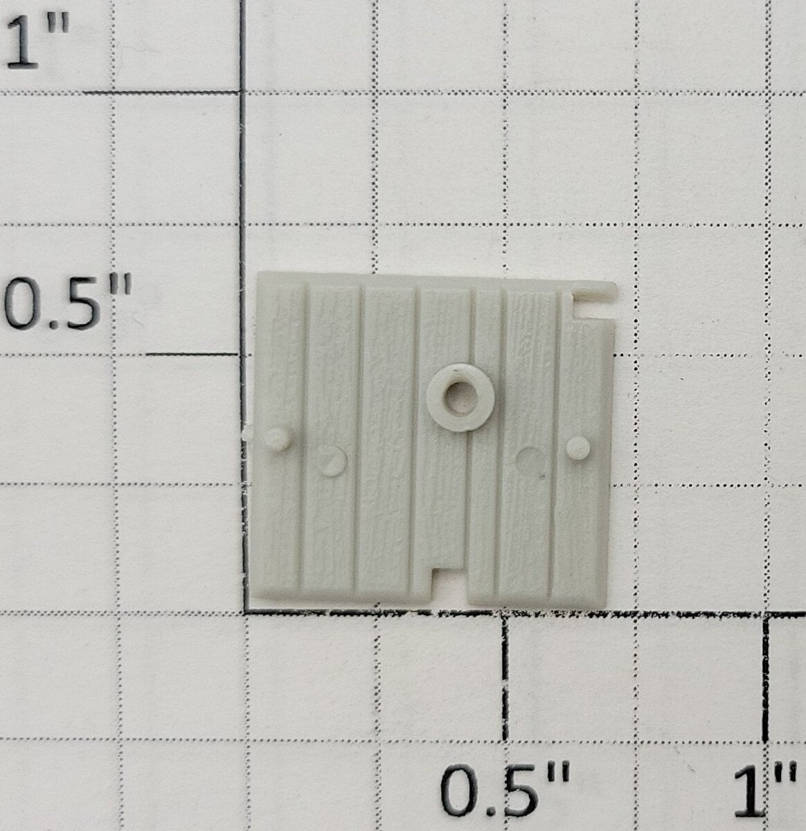 S-Helper 654-05-05 Unpainted Plastic Right End Deck with Hole