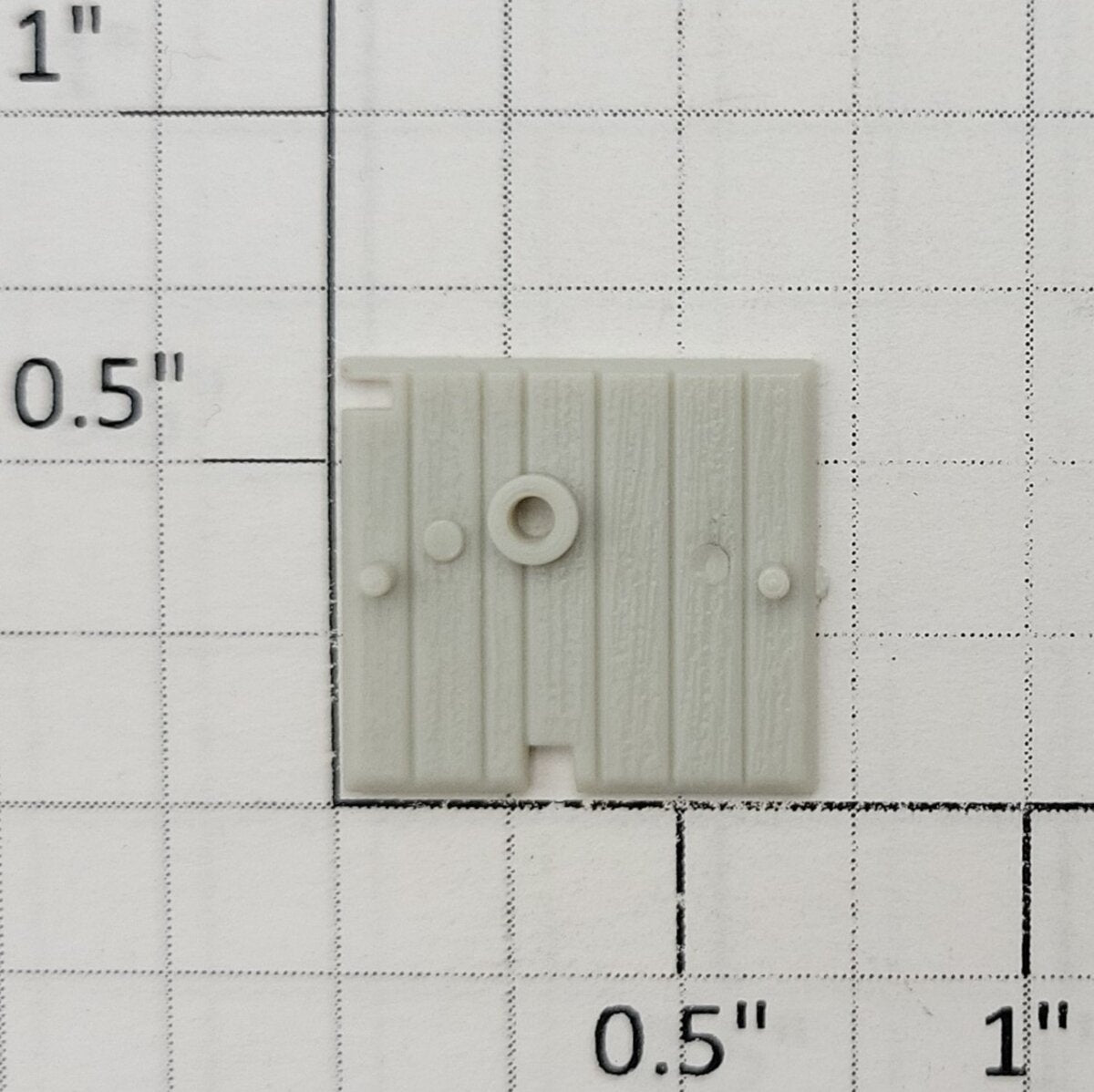 S-Helper 654-05-06 Unpainted Plastic Left End Deck with Hole