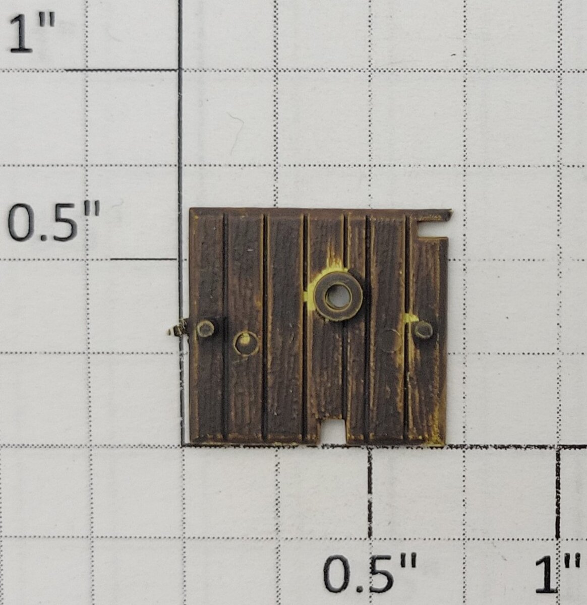 S-Helper 654-05-05-P Painted Plastic Right End Deck with Hole