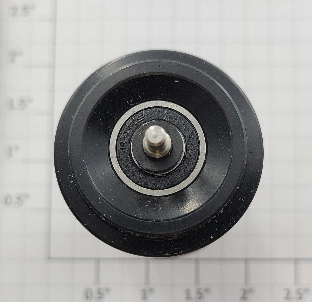 Roll-EZ Wheels REZ-2B G Scale Black Metal Dual Bearing Wheel Set