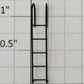 S-Helper 650-01-BK S Scale Black Plastic Caboose Ladder