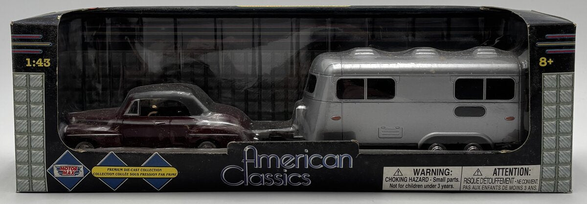 American Classics 78670AC 1:43 1949 Buick Roadmaster Convertible w/Retro Trailer