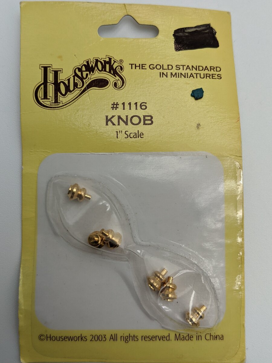Houseworks 1116 1" Scale Knob (6-Pack)