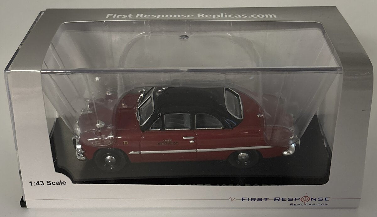 First Response 1:43 1950 Ford Tudor Sedan Fire Department Battalion Chief