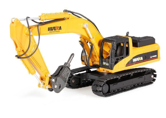 Hui Na Toys HU1711 1:50 Tracked Excavator w/Drill Attachment