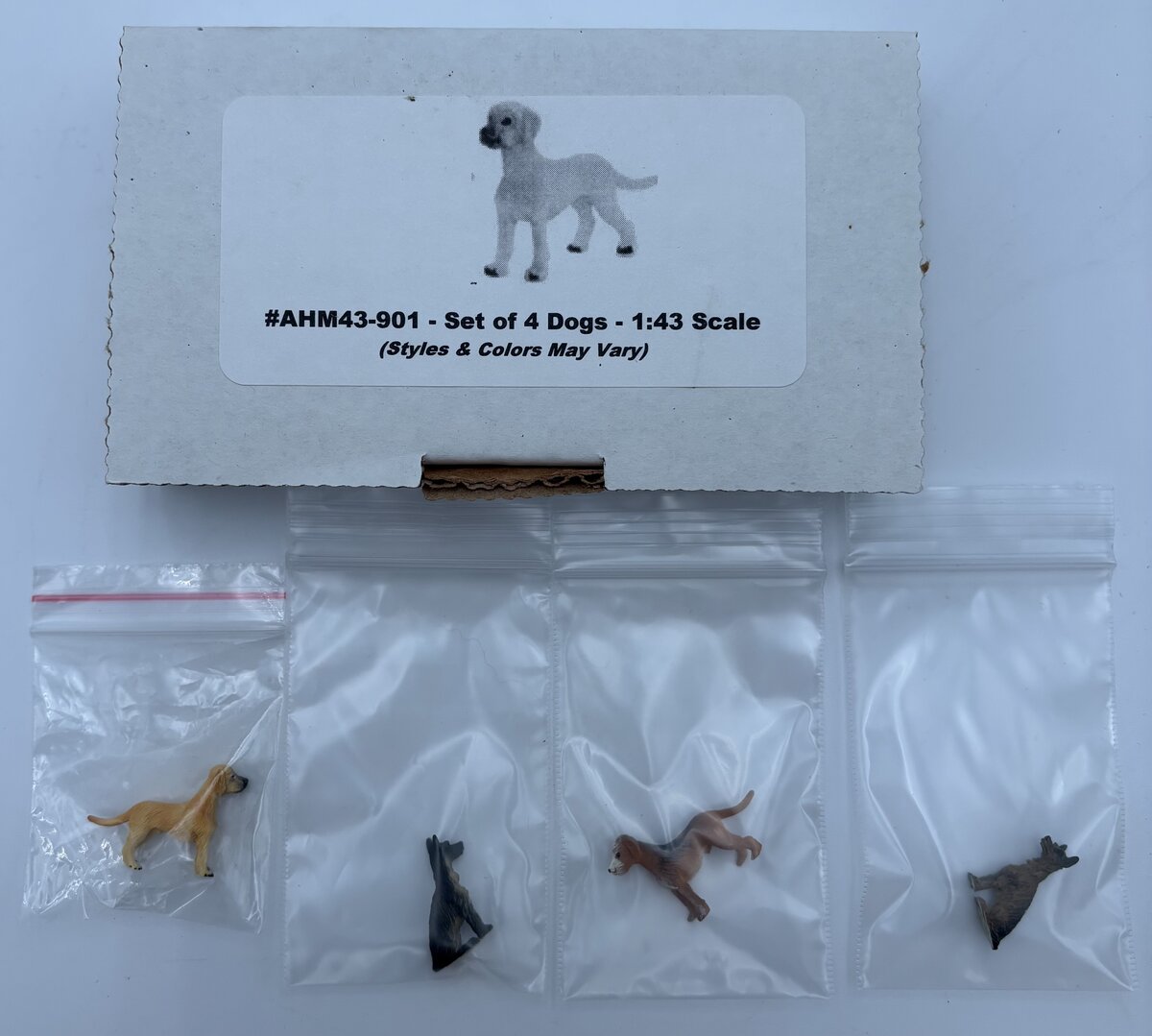 American Heritage AHM43-901 1:43 Set Of 4 Dogs