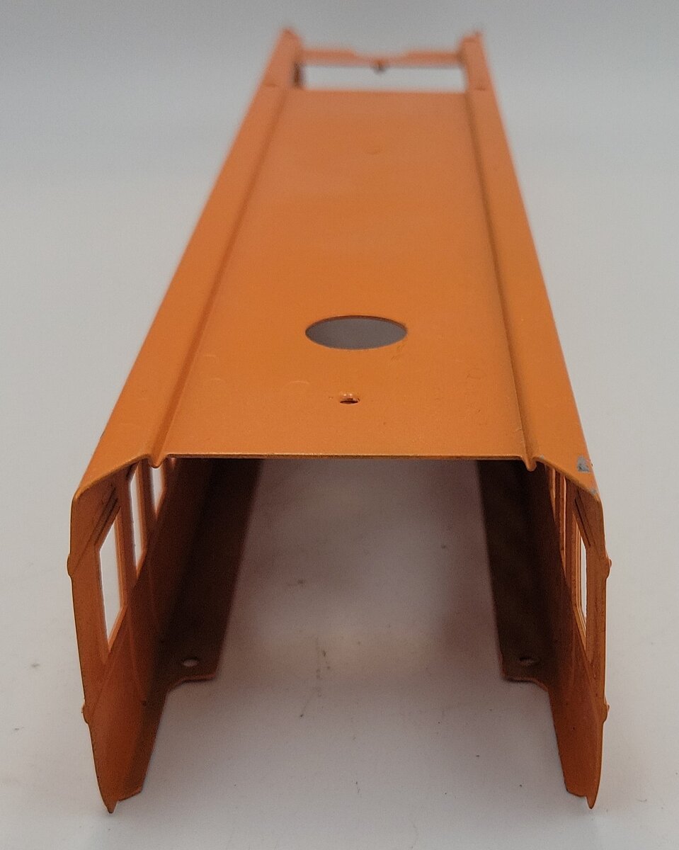 Lionel 754-45 O Gauge Repainted Orange Observation Car Shell w/ Gray Roof