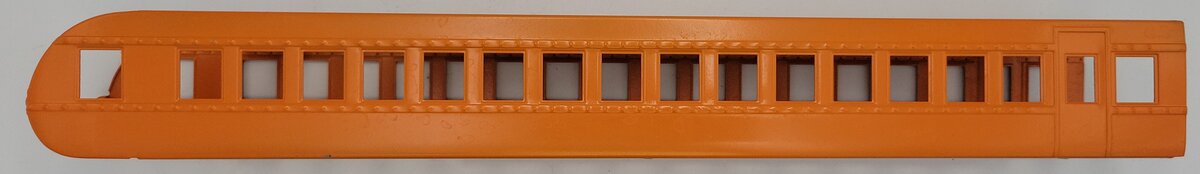 Lionel 754-45 O Gauge Repainted Orange Observation Car Shell w/ Gray Roof