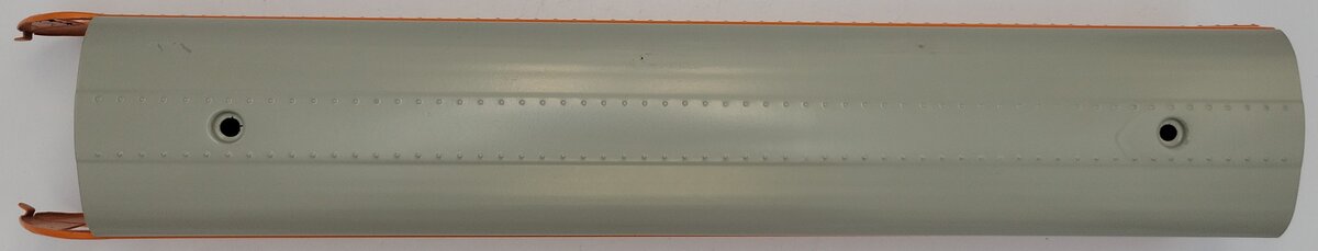 Lionel 754-45 O Gauge Repainted Orange Observation Car Shell w/ Gray Roof