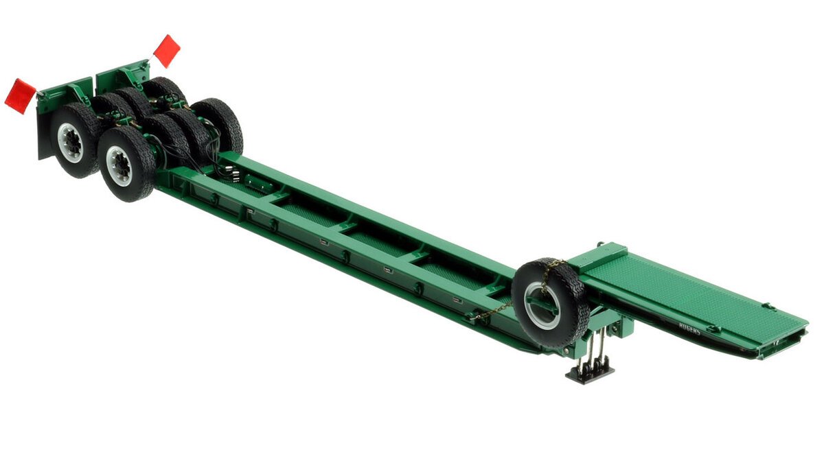 HHR HHR200-11 1:50 1950s Rogers 90-Ton Beam Trailer Greene Construction Green