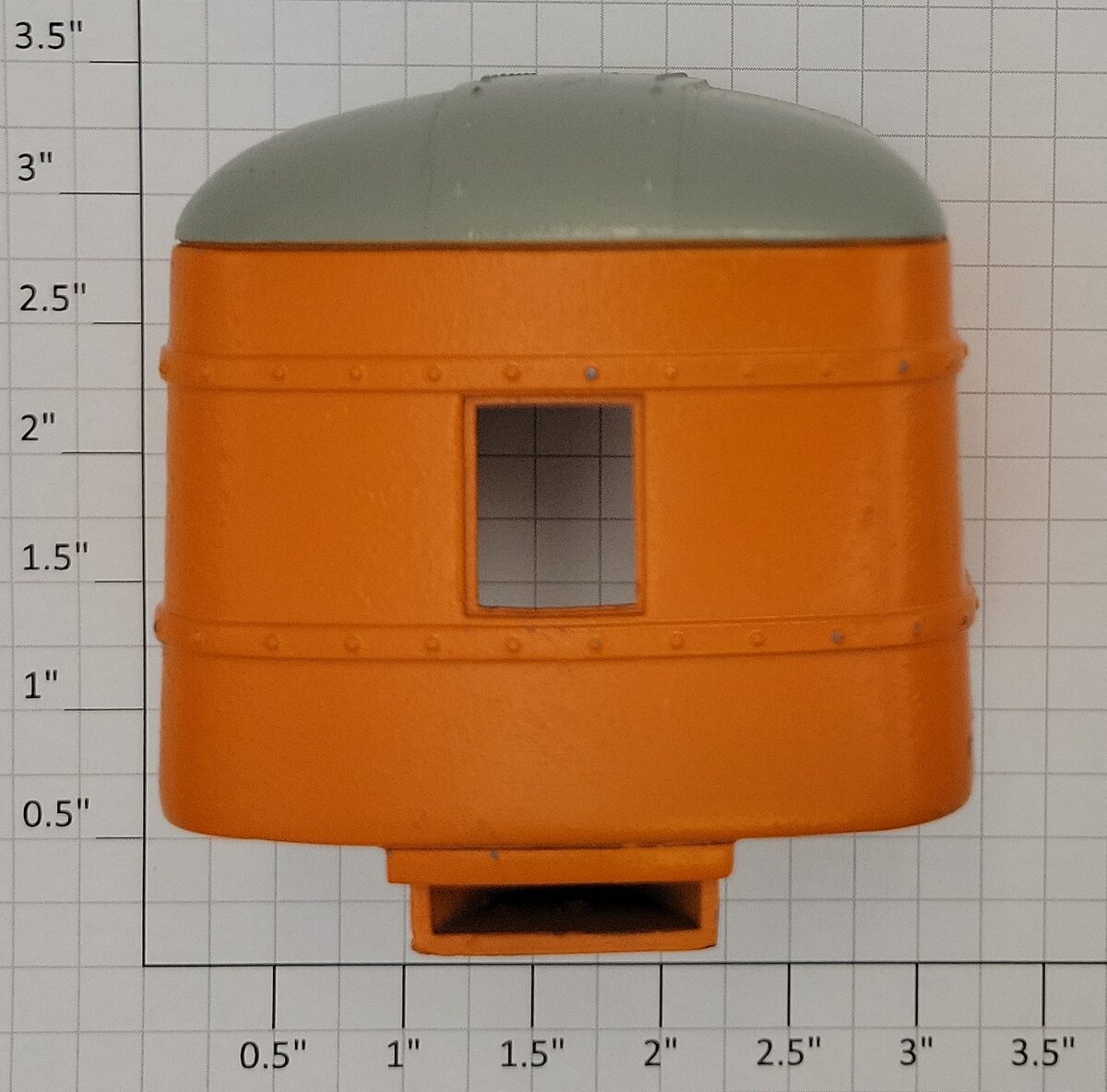 Lionel 782-25 O Gauge Hiawatha Cast Orange and Gray Passenger Car Tail Cab