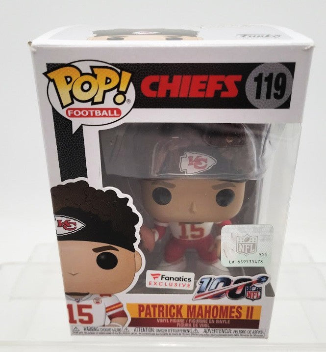 Funko 119 Pop! Football Patrick Mahomes II Vinyl Figure Special Edition 100 NFL