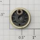 American Flyer XA10104A2 Flangeless Metal Center Wheel with Nickel Square Stud