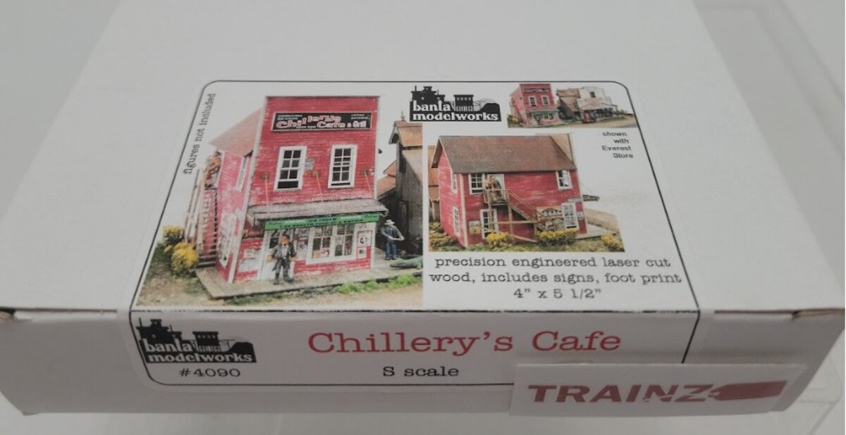 Banta Model Works 4090 S Scale Chillery's Cafe Laser Cut Wood Kit