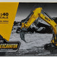Hui Na Toys HU1916 1:40 Huina Tracked Excavator W/Scarifier Attachment