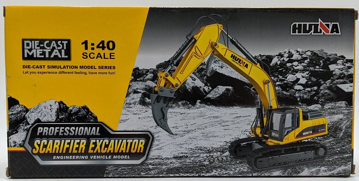 Hui Na Toys HU1916 1:40 Huina Tracked Excavator W/Scarifier Attachment