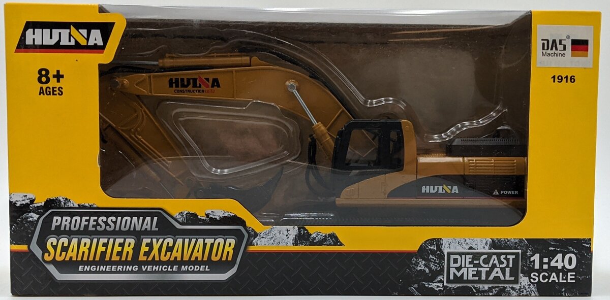 Hui Na Toys HU1916 1:40 Huina Tracked Excavator W/Scarifier Attachment