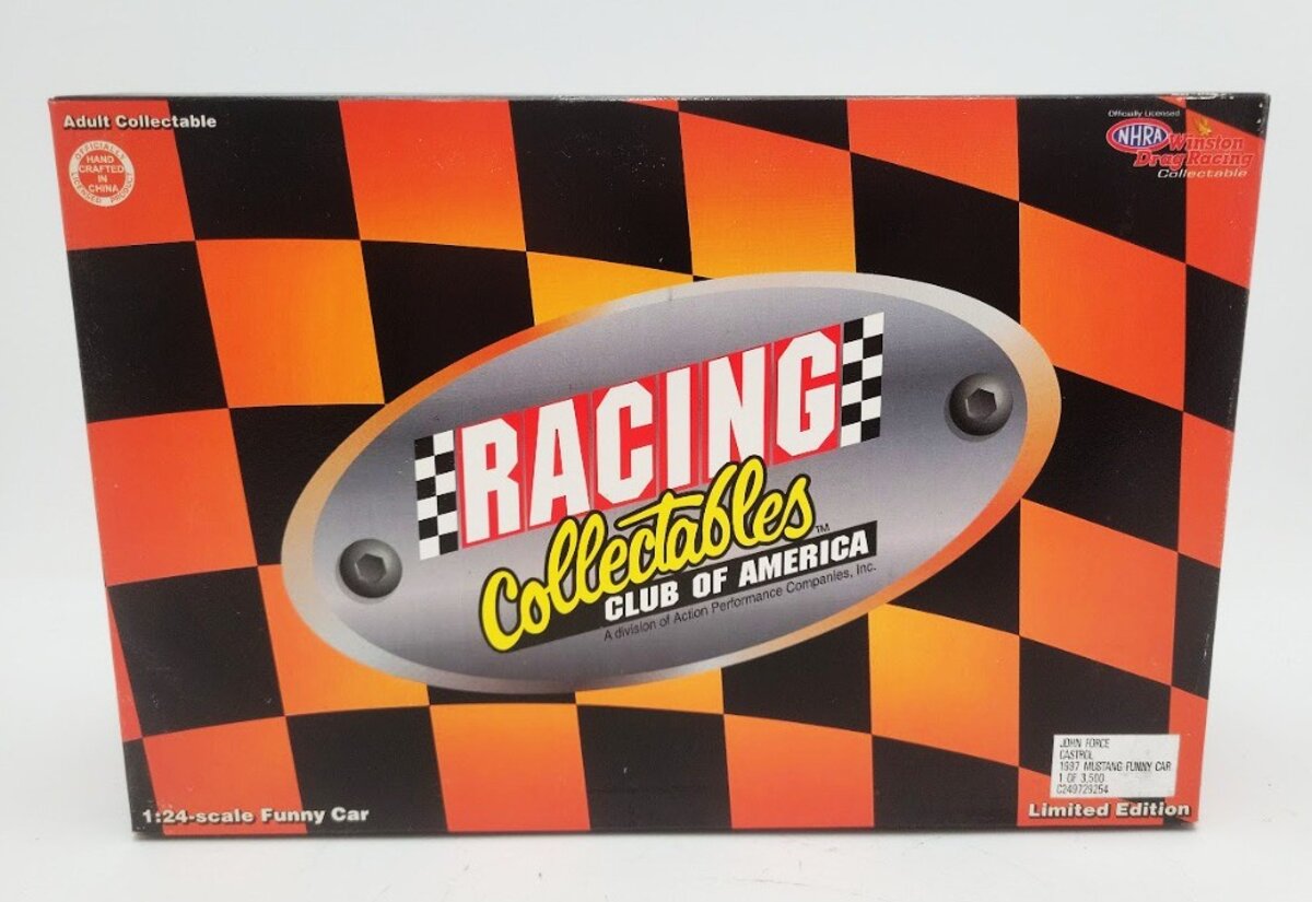 Action Racing C249729254 1:24 Scale John Force Castrol 1997 Mustang Funny Car