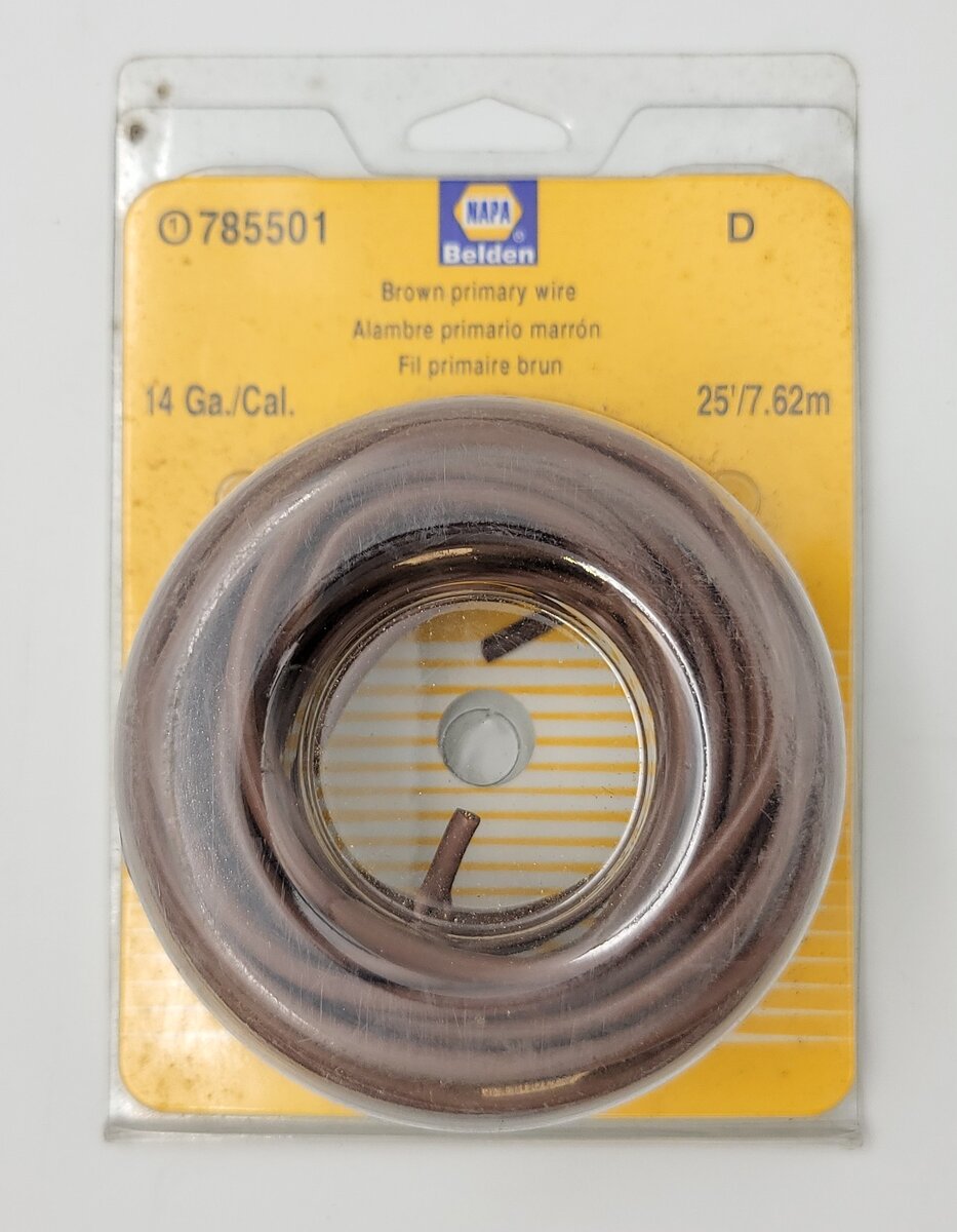 Napa 785501 25 Feet of 14 Gauge Brown Primary Wire in Package