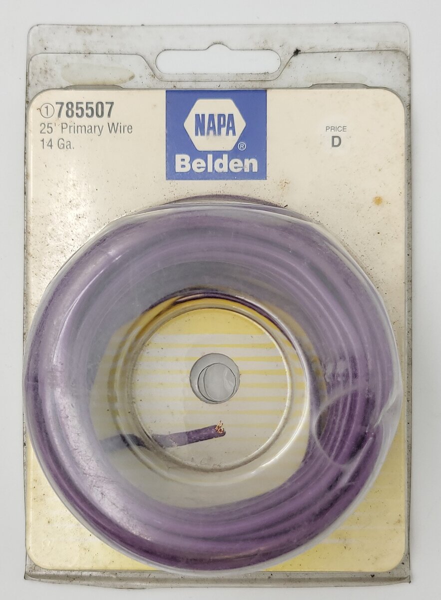 Napa 785507 25 Feet of 14 Gauge Purple Primary Wire in Package