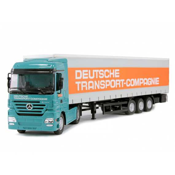 NZG 555-02 1:50 Scale Mercedes Benz Actros Semi Truck And Trailer - DTC