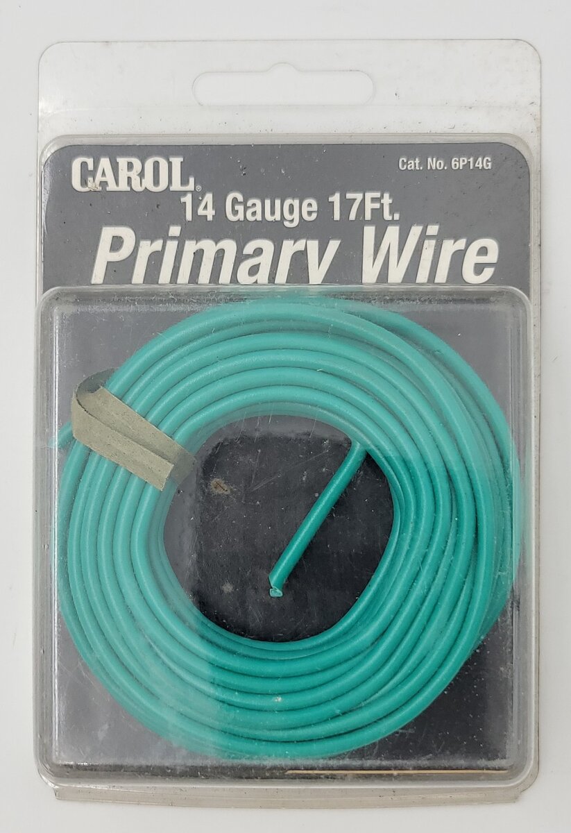 Carol 6P14G 14 Gauge Green 17' Primary Wire in Package