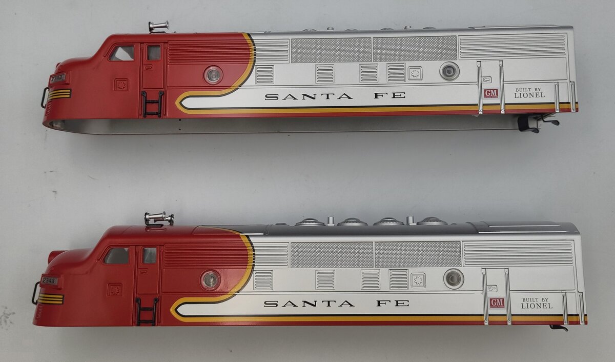 Lionel 6-38312 Santa Fe F3 Diesel Locomotive Fix-It 2 Piece Shell Kit #2343