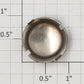 Lionel 260E-11 Nickel Round Metal Steam Dome - Fits 255E, 250E