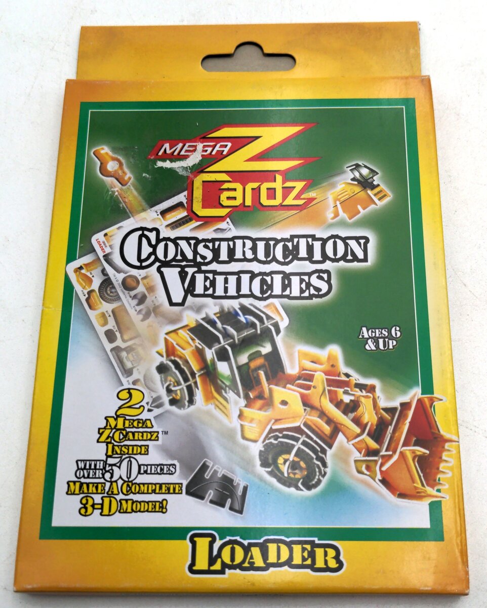 WSI MZ86553 Z Cardz Construction Vehicles 3-D Model - Loader