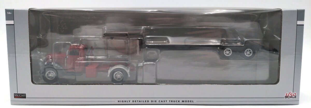 SpecCast 39510 1:50 International KB-8 Tractor w/Vintage Lowboy