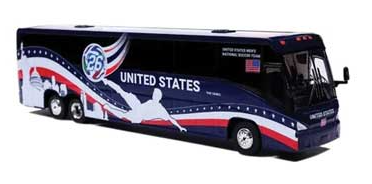 Iconic Replicas 870715 1:87 MCI J4500 Coach WC USA Bus