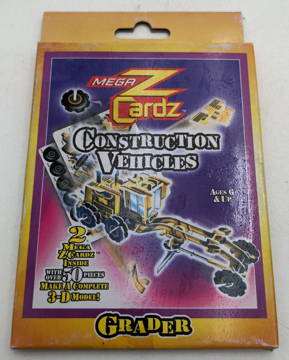 WSI MZ86551 Z Cardz Construction Vehicles 3-D Model - Grader