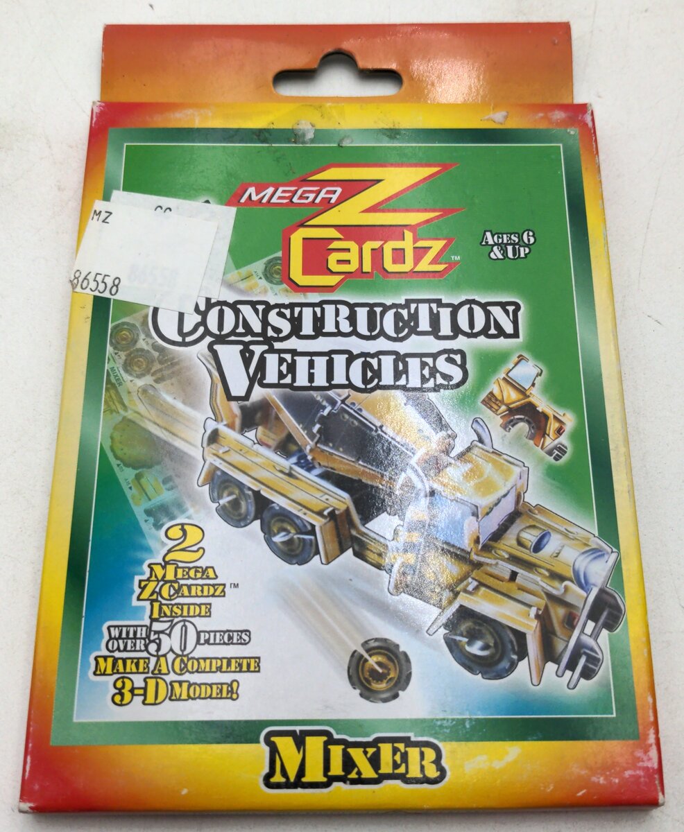 WSI MZ86558 Z Cardz Construction Vehicles 3-D Model - Mixer