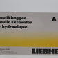 NZG 605 1:50 Scale Liebherr A 309 Litronic Wheeled Excavator Die Cast Metal