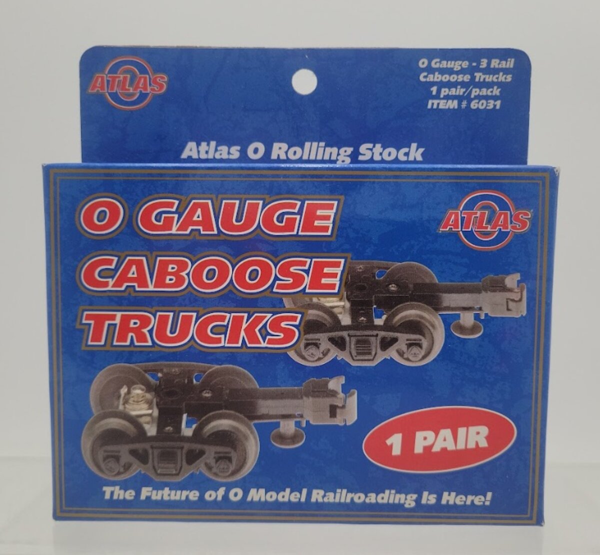 Atlas 6031 O-Gauge Die Cast Metal Caboose 3-Rail Trucks 1 Pair