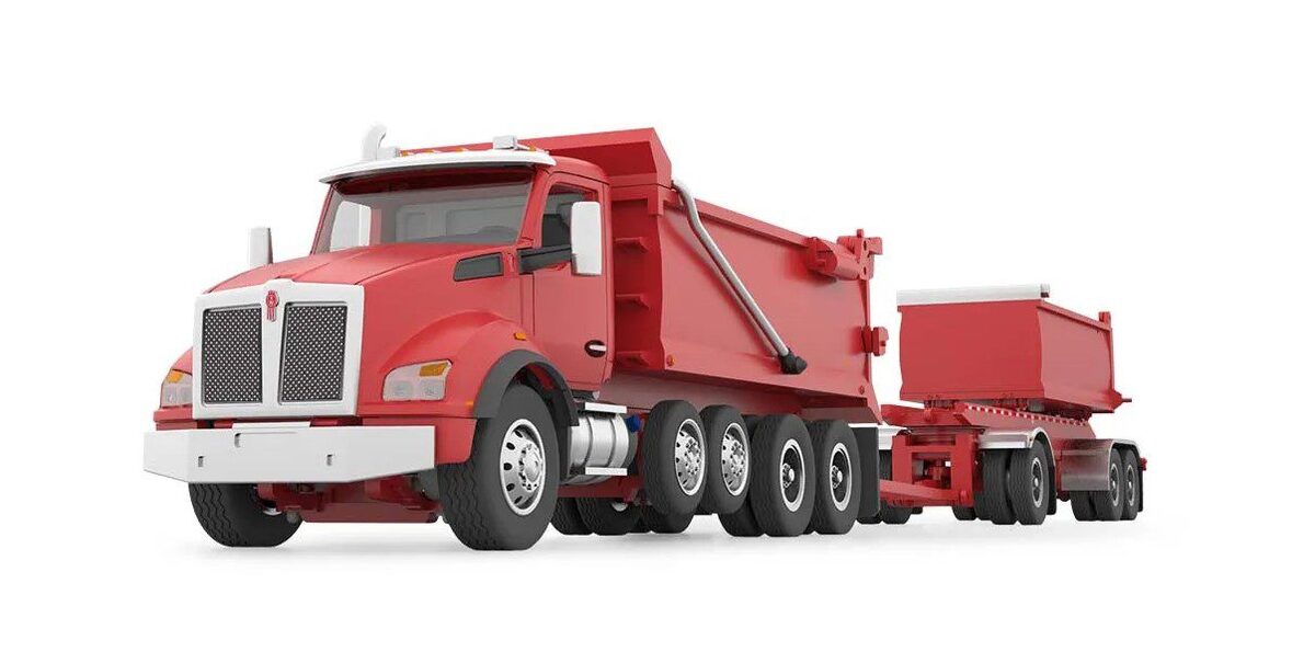 First Gear 60-1181 1:64 Kenworth T880 Tri-Axle Dump Truck w/ Dump Body