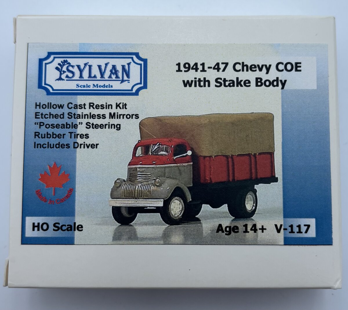 Sylvan Scale Models V-117 HO 1941-47 Chevy COE w/Stake Body Kit