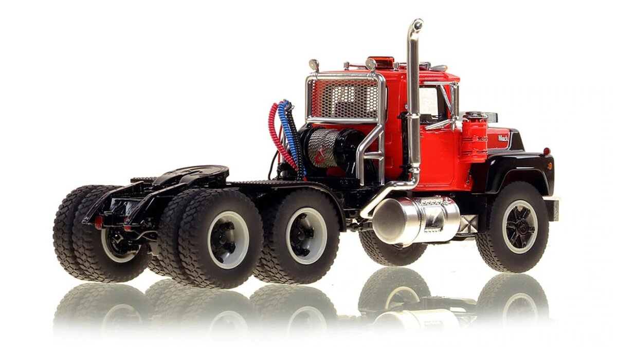 Fire Replicas 103-2 1:50 Mack RD688 SX 1987 Tandem Axle Tractor - Red/Black