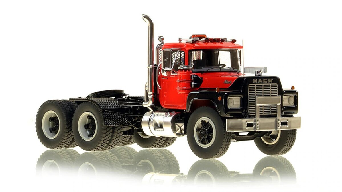 Fire Replicas 103-2 1:50 Mack RD688 SX 1987 Tandem Axle Tractor - Red/Black