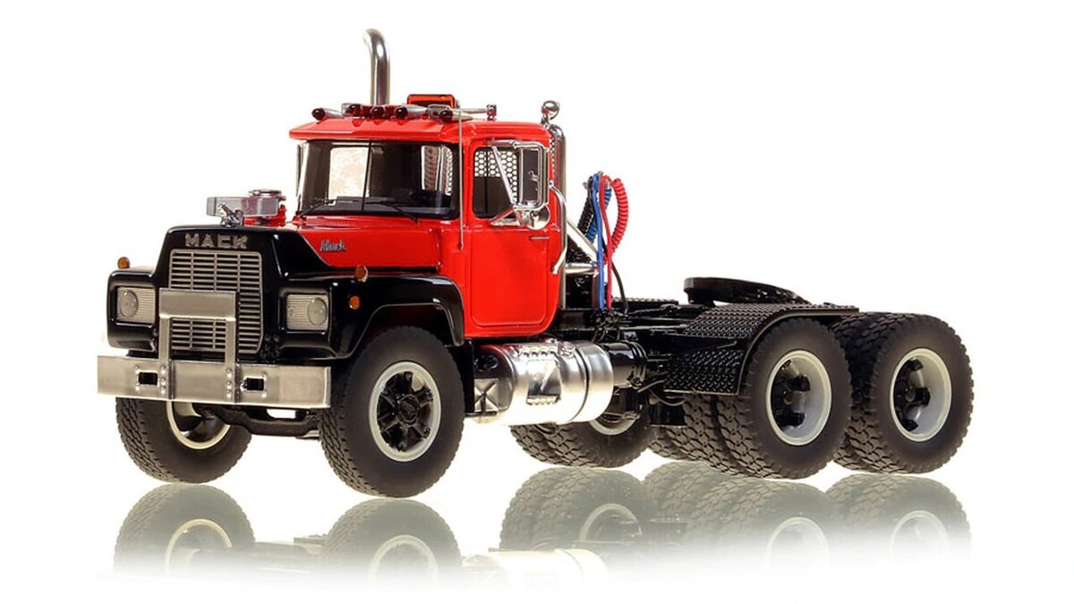 Fire Replicas 103-2 1:50 Mack RD688 SX 1987 Tandem Axle Tractor - Red/Black