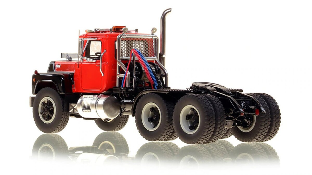 Fire Replicas 103-2 1:50 Mack RD688 SX 1987 Tandem Axle Tractor - Red/Black