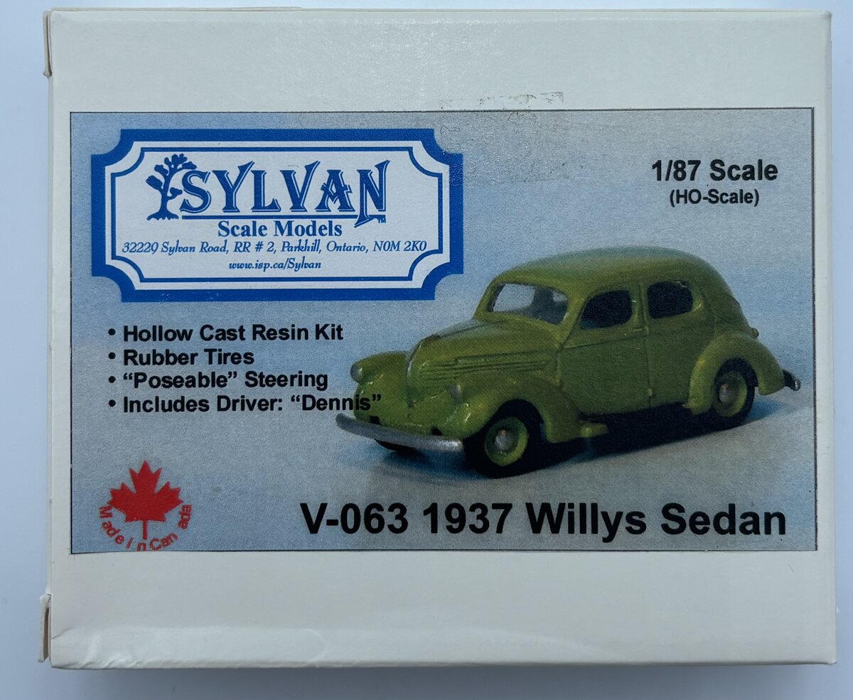 Sylvan Scale Models V-063 HO 1937 Willys Sedan Kit