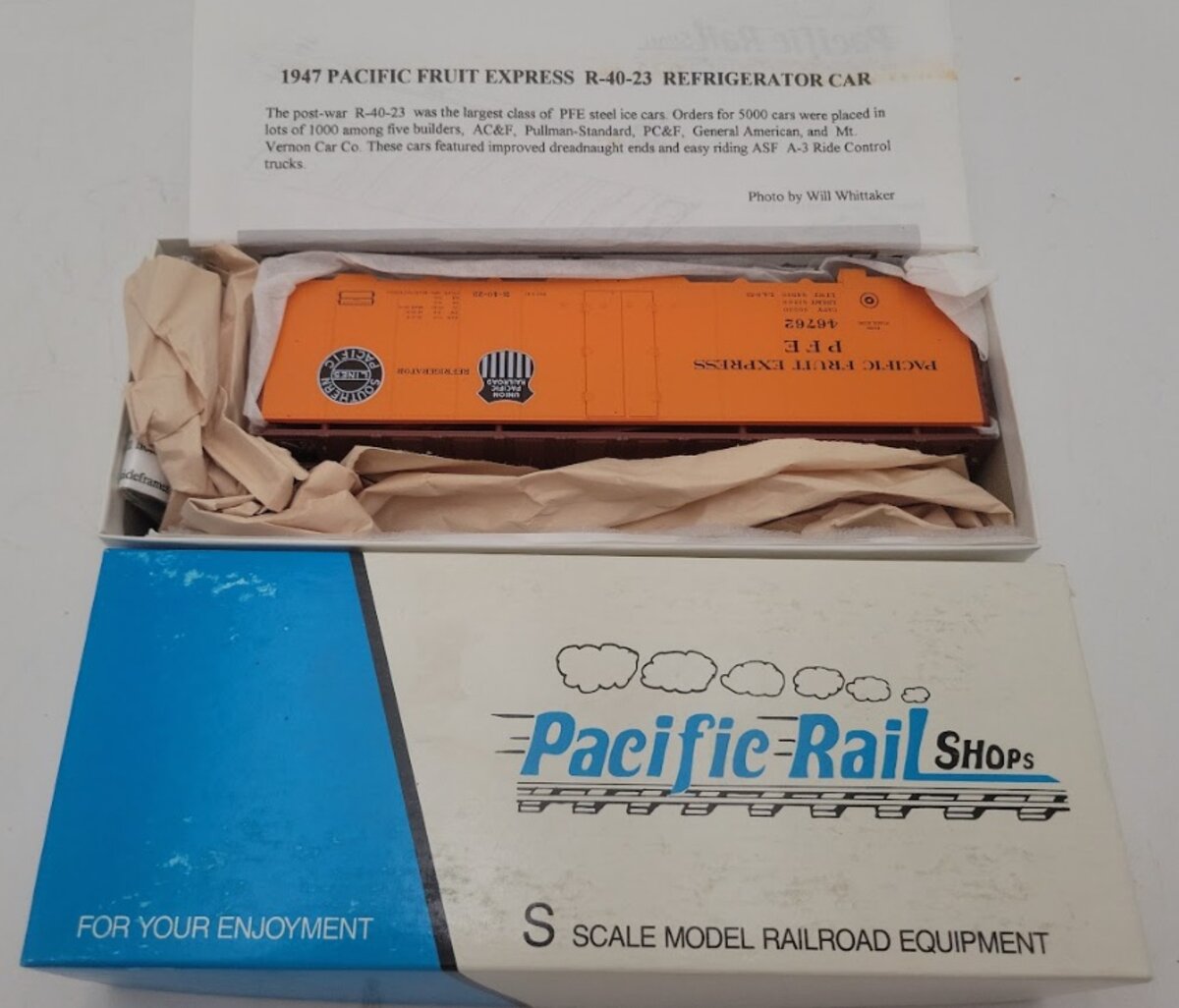 Pacific Rail 2322.5 Steel Ice Reefer Pacific Fruit Express #46762 R-40-23 Kit