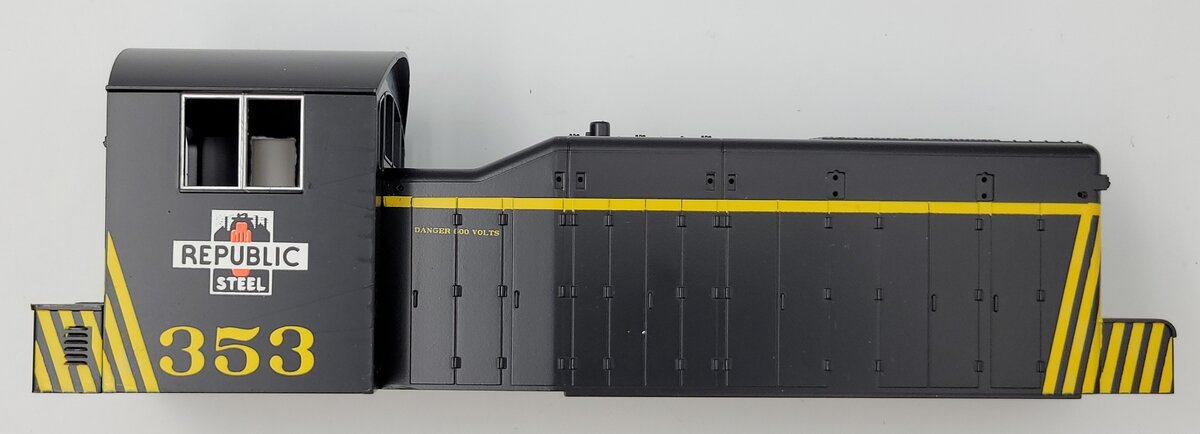 MTH 30-2059-1 O Gauge Railking Republic Steel SW-1 Switcher Shell without Trim