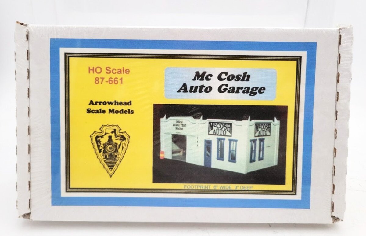 Arrowhead Models 87-661 HO Scale McCosh Auto Garage Building Kit