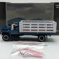 First Gear 60-0965 1:64 GMC 6500 W/Single Axle Stake Body White/Blue