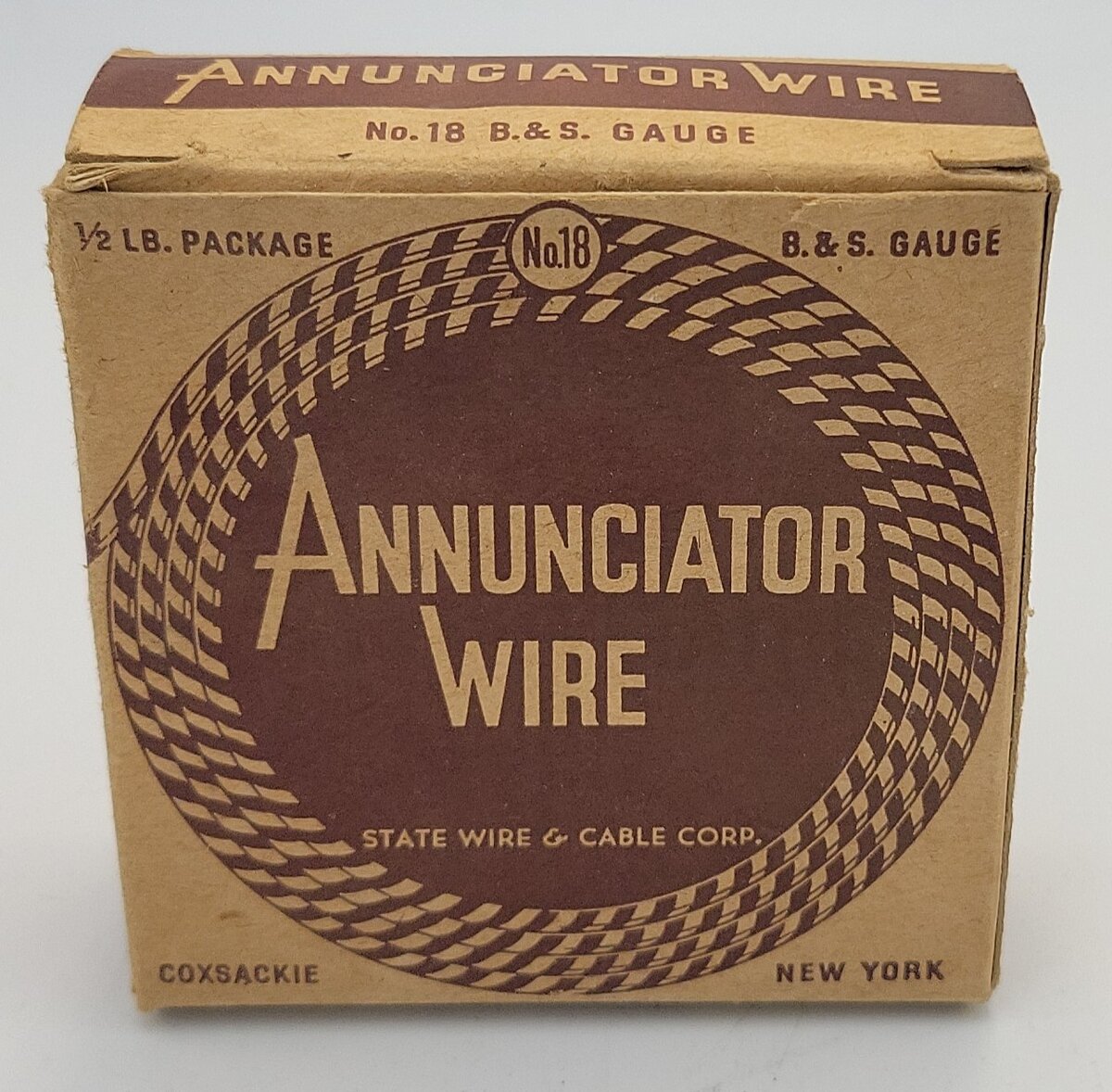 State Wire & Cable 0611-100 #18 Gauge Red Annunciator Wire, Solid, 1/2 lbs. Pack