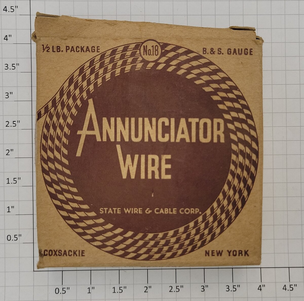 State Wire & Cable 0611-100 #18 Gauge Red Annunciator Wire, Solid, 1/2 lbs. Pack