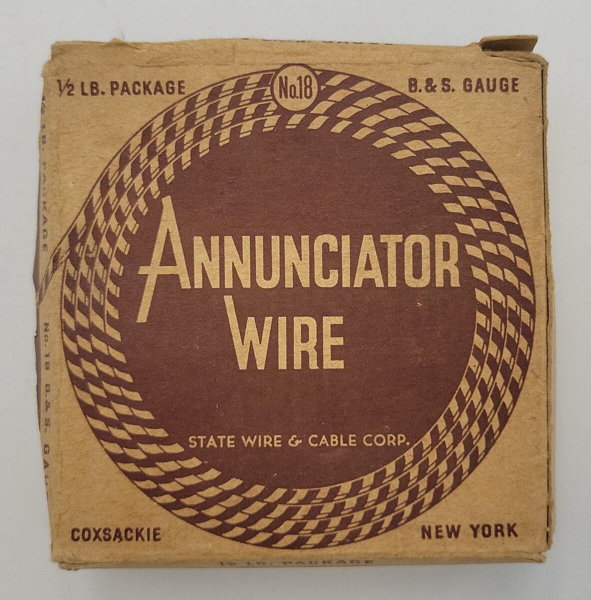 State Wire & Cable 0611-90 18 Gauge Green Annunciator Wire, Solid,1/2 lbs. Pack